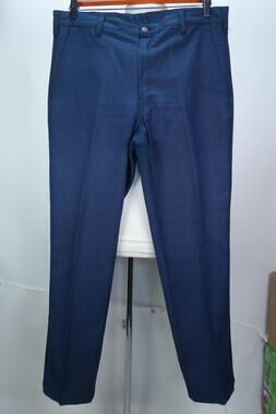 Workrite Pants Mens 35x31 Blue Nomex Aramid FR Workwear Benchmark Station
